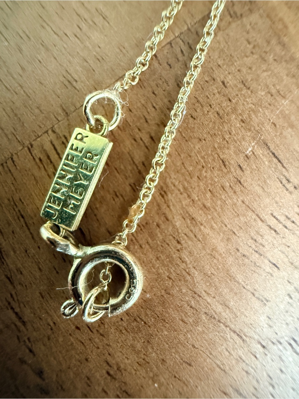 Jennifer Meyer Mini Diamond Open Evil Eye Necklace - Picture 4 of 7